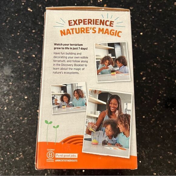 🍭6/$30 New BACK TO THE ROOTS Terrarium Kids Grow Kit - Picture 4 of 7